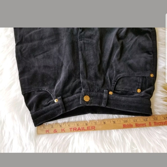 St.John Sport Pants Velvet Velour Gold Tag Marie G - Picture 6 of 7